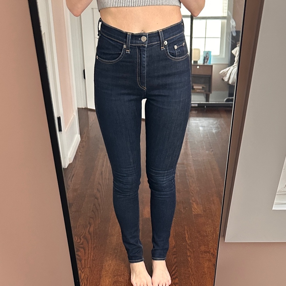 rag & bone high waisted skinny jeans